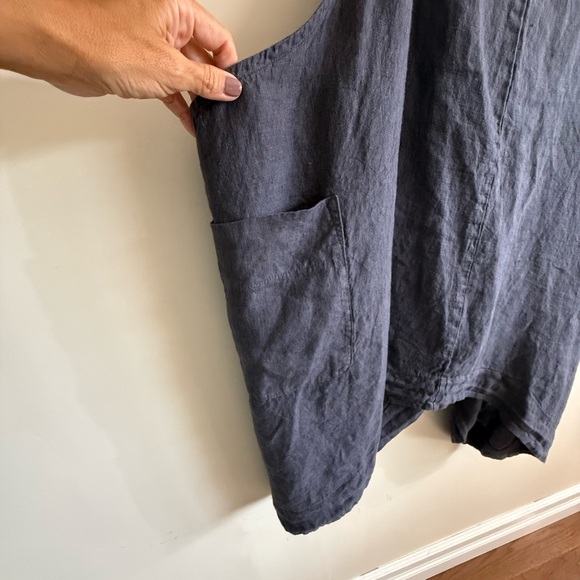 Blue Fish 6202 Linen Grey Stockholm Apron Shale -2 NWT! - Picture 9 of 14